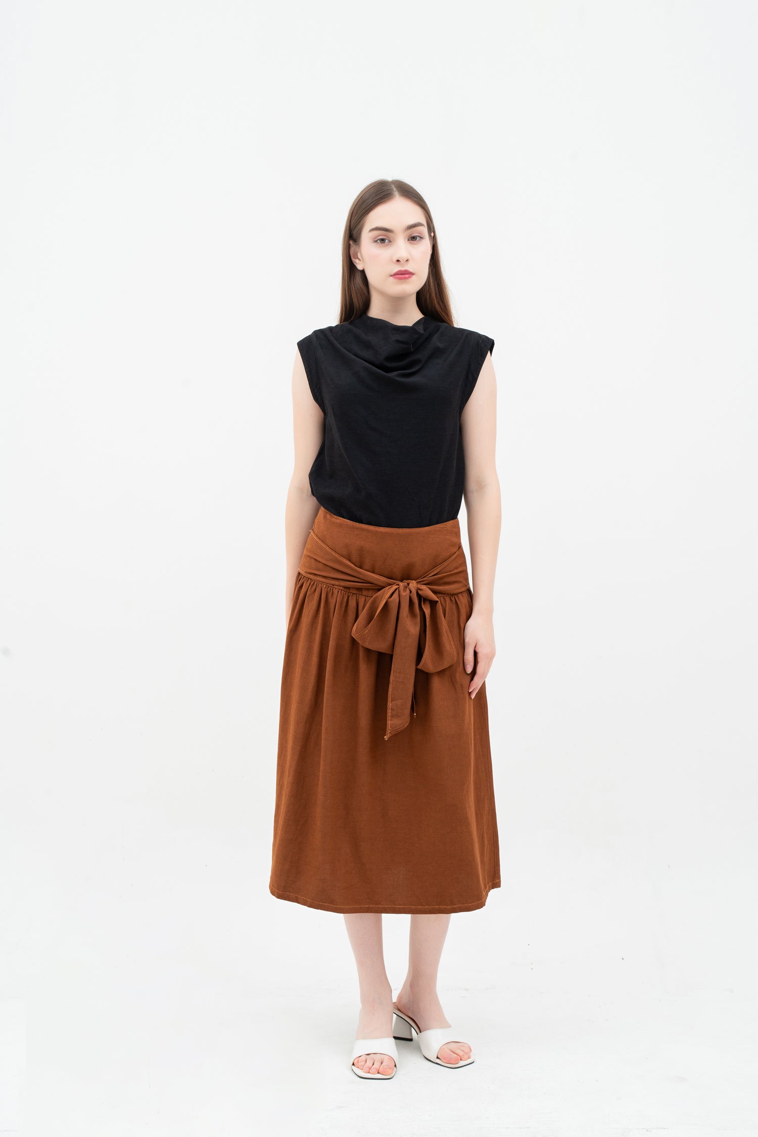 Nola Womens Midi Skirt
