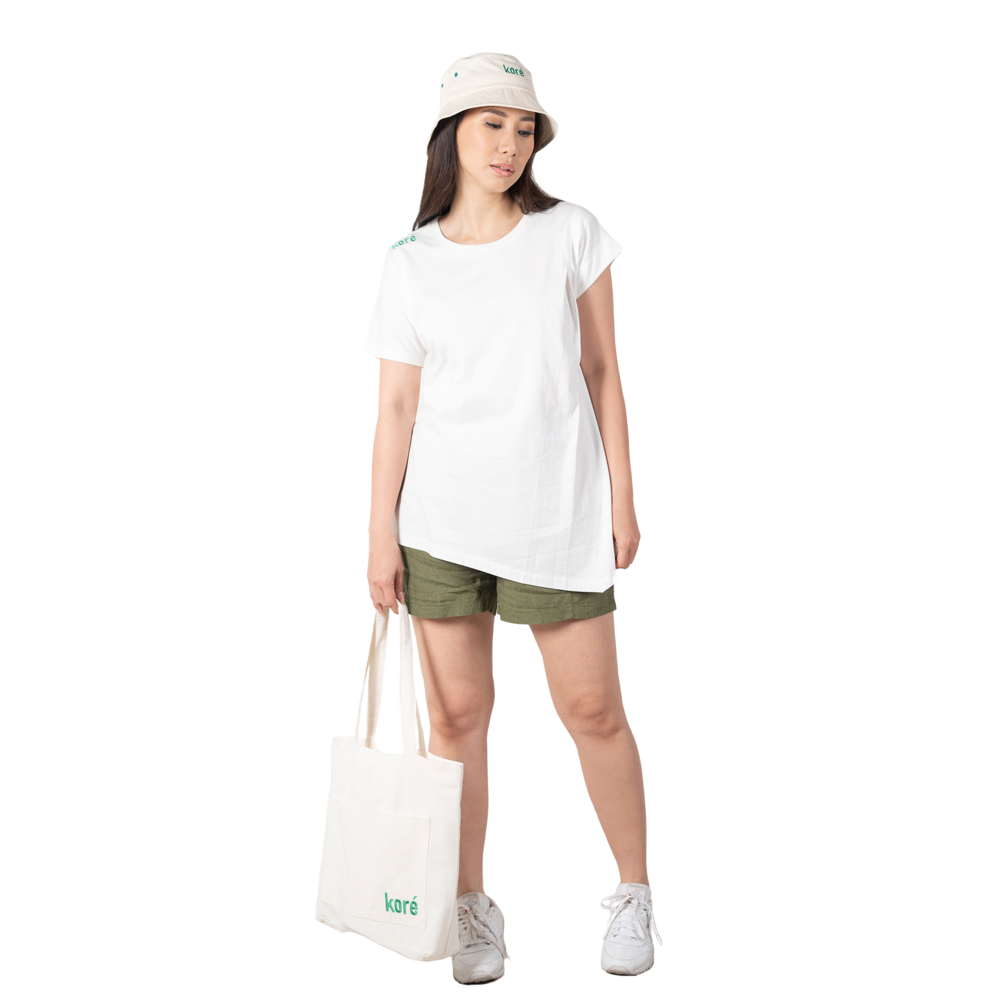 HANEY Undyed Asymmetric Jersey T-Shirt