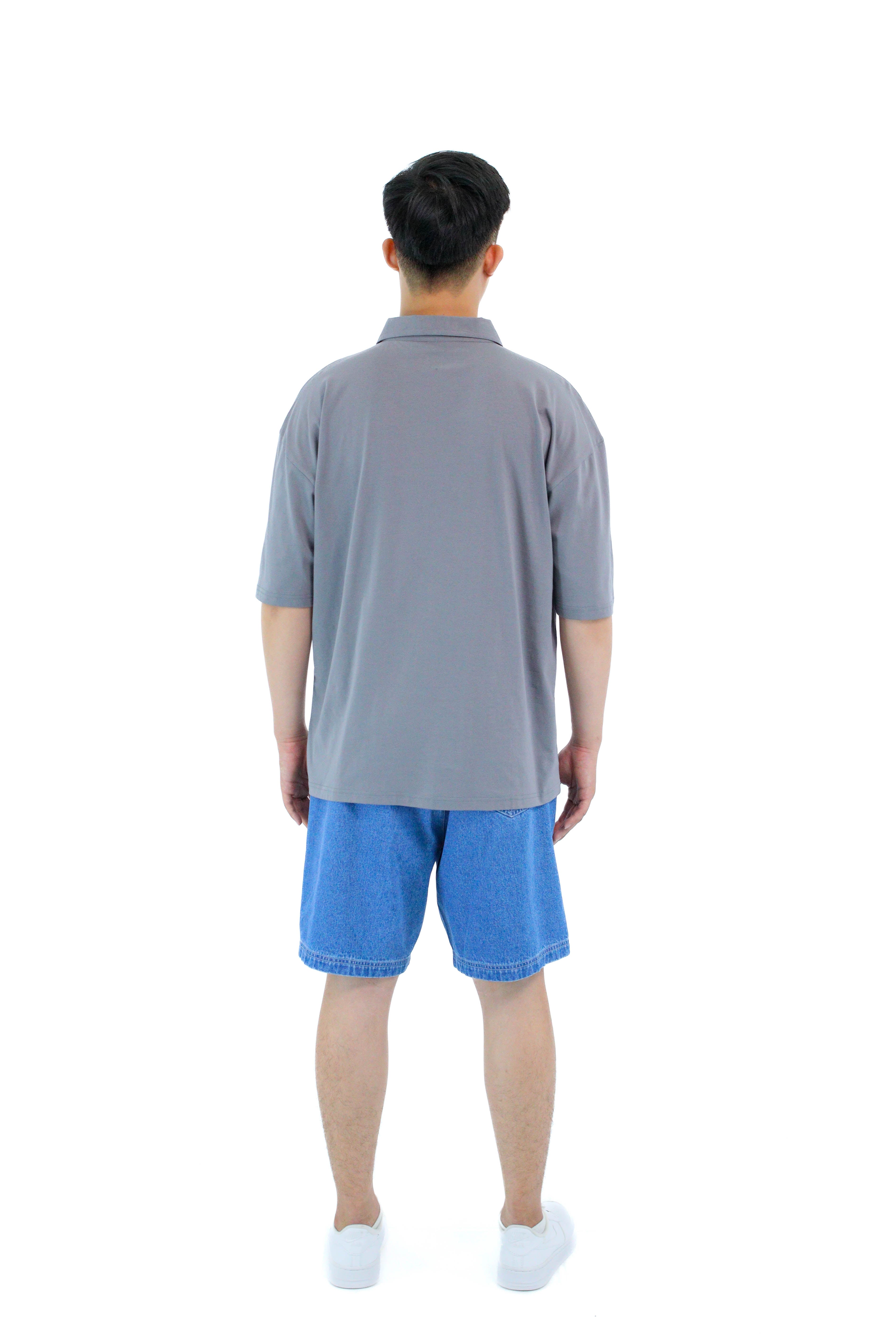 KEVIN Men's Oversize Collar Tee