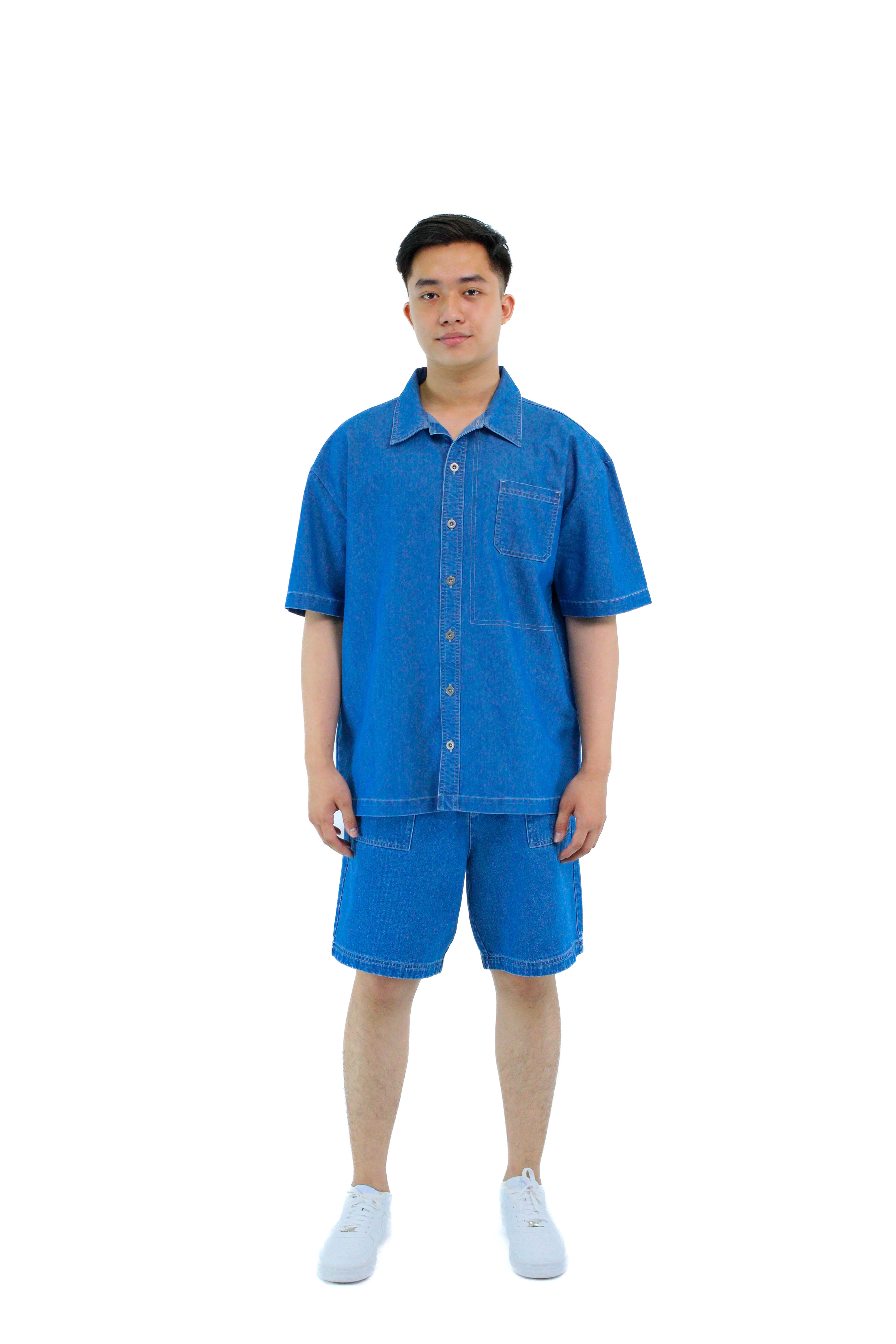 SANDY Men's Oversize Denim Shirt