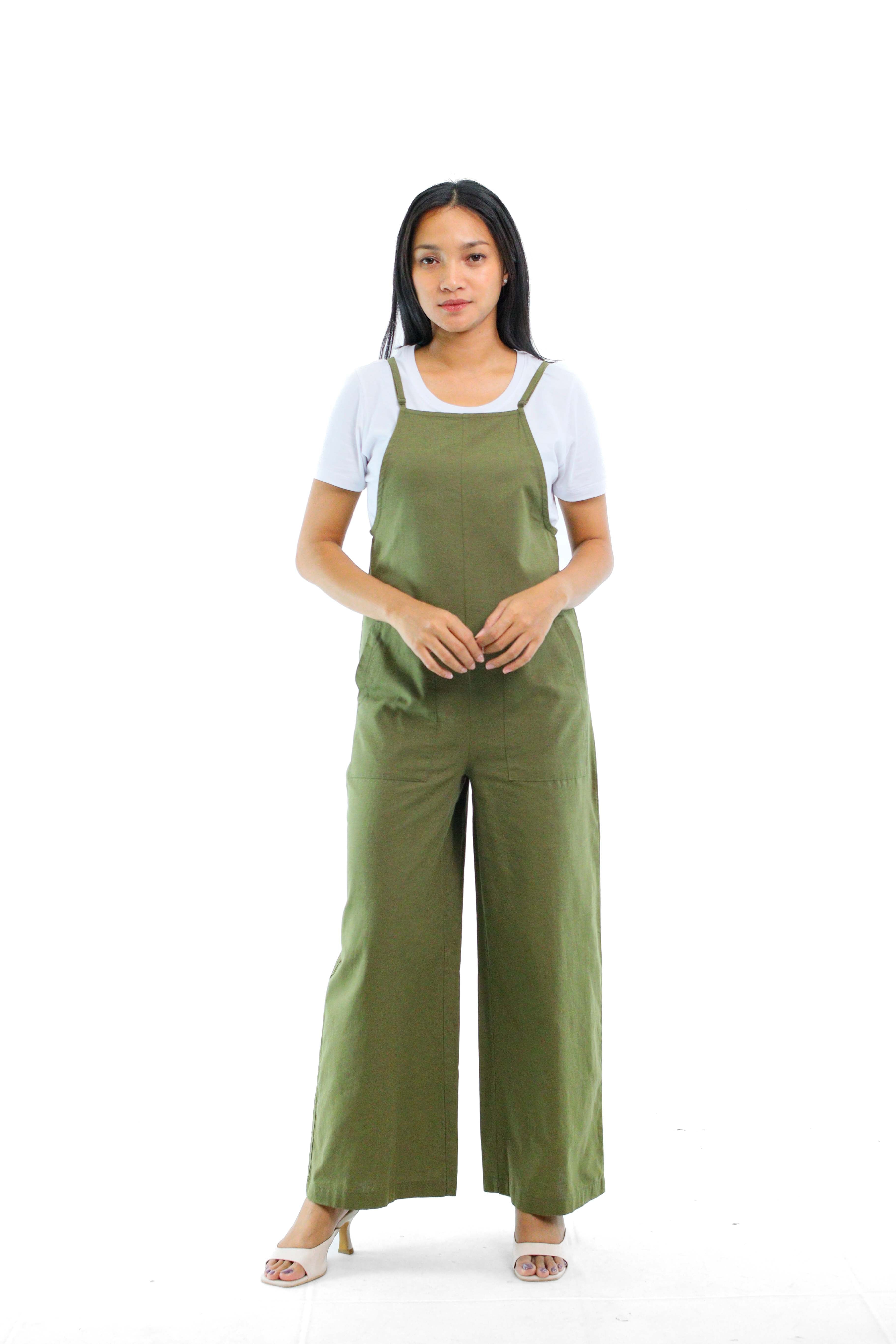 OVEY Women's Linen Overall