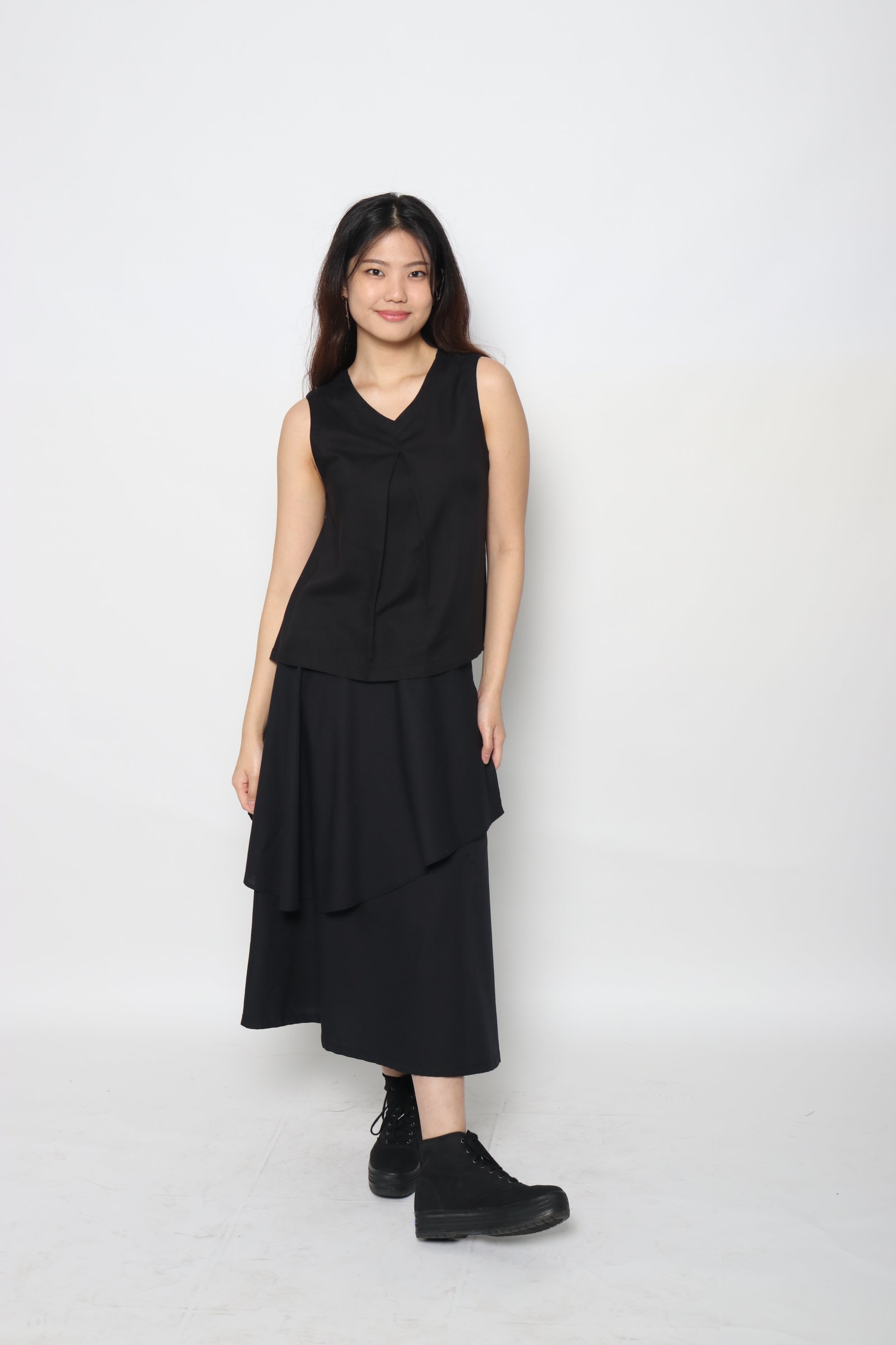 JOVIE Women's Ruffled Long Skirt