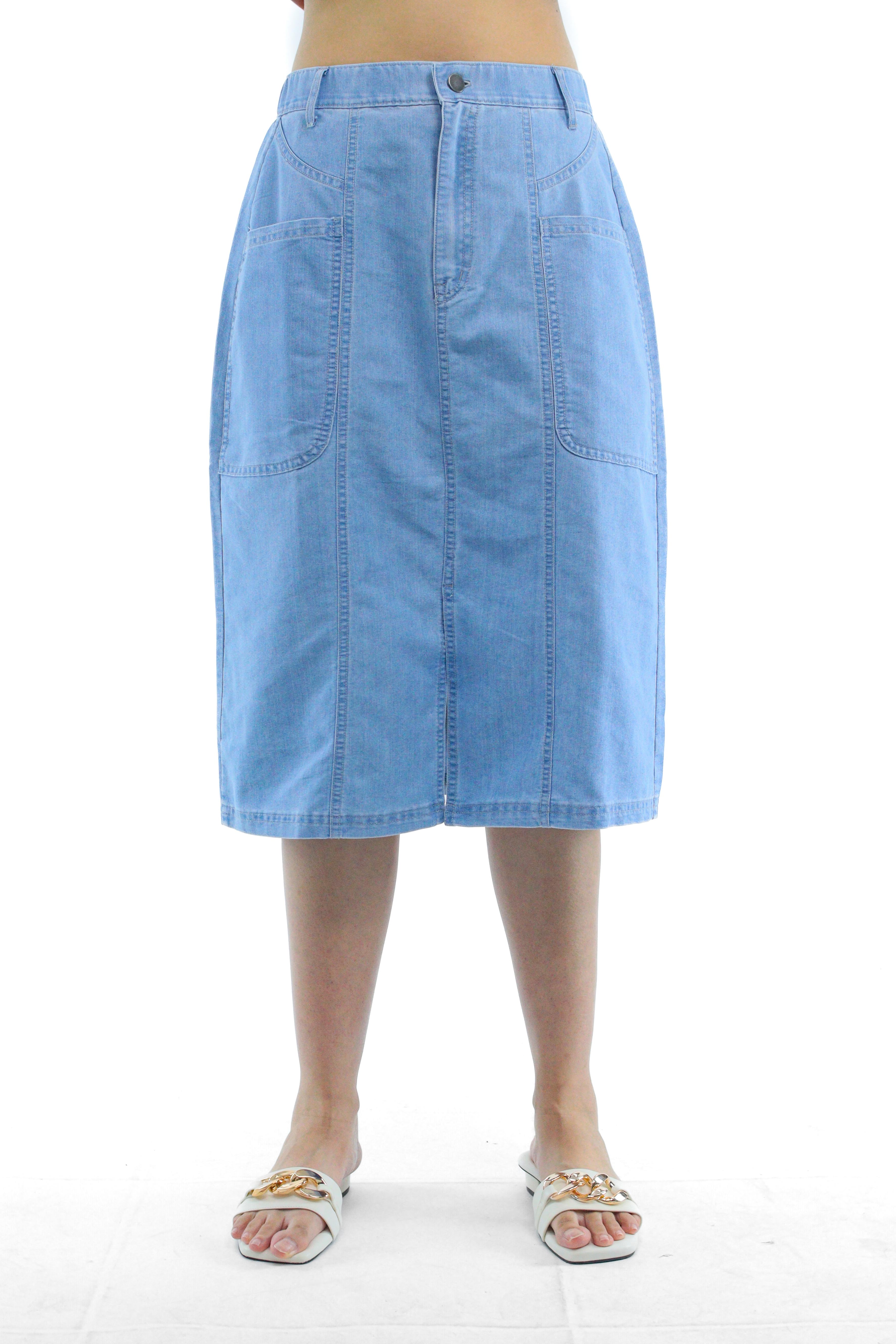 HYBE Women's Denim Skirt