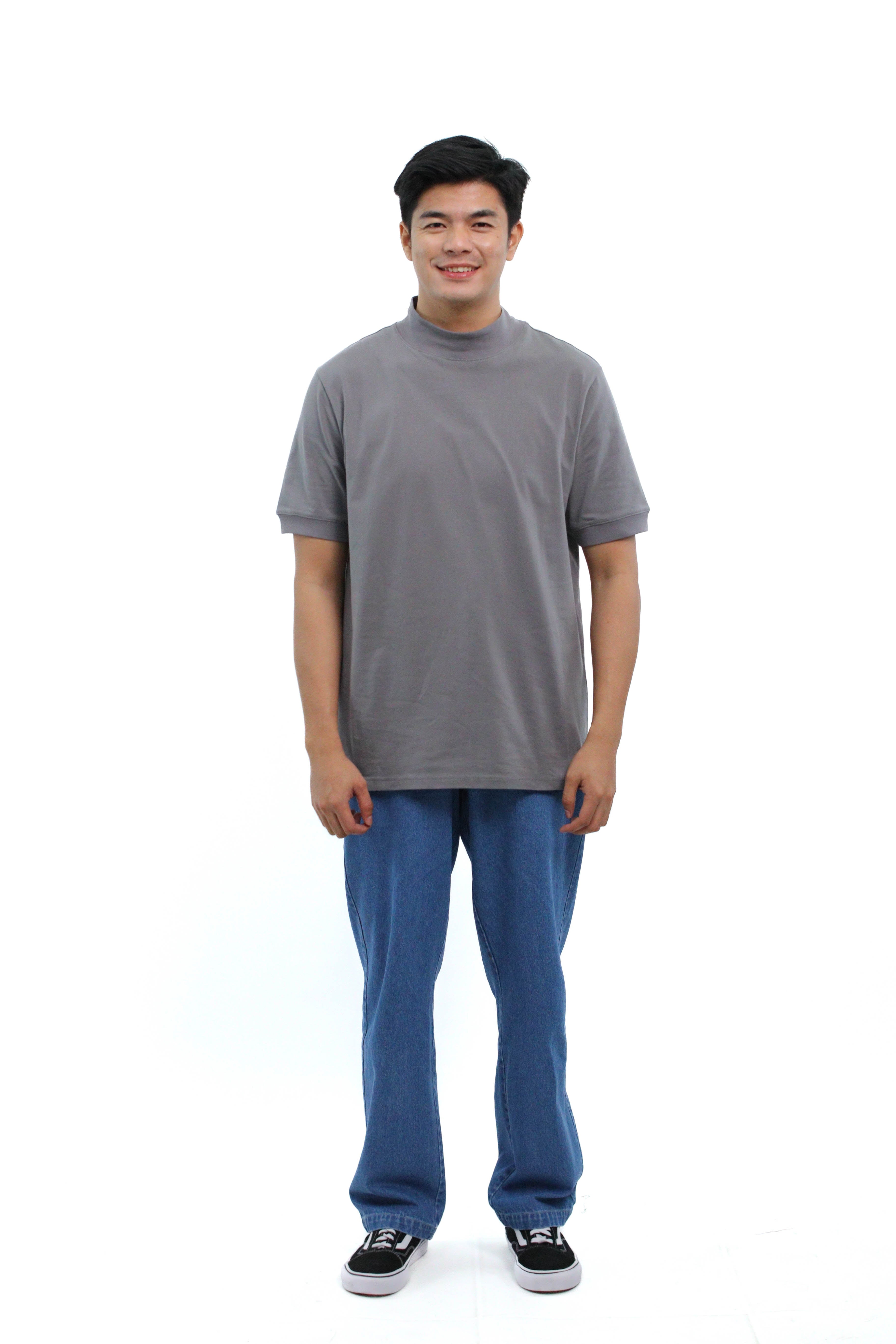 BIBOY Men's Oversize Turtle Neck Tee