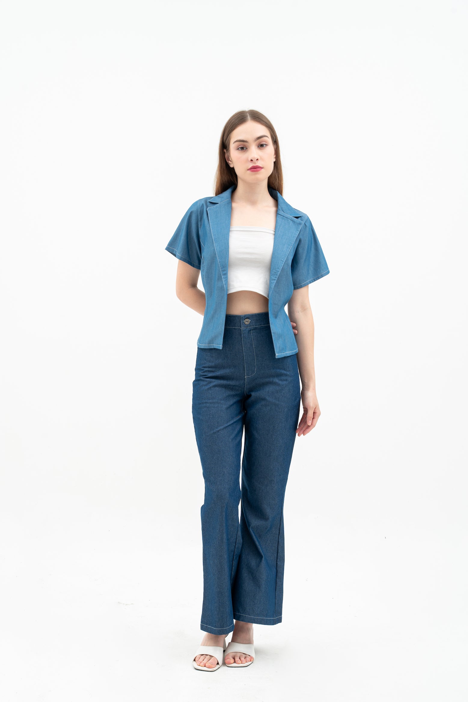 CHERRA Women's Denim Outer