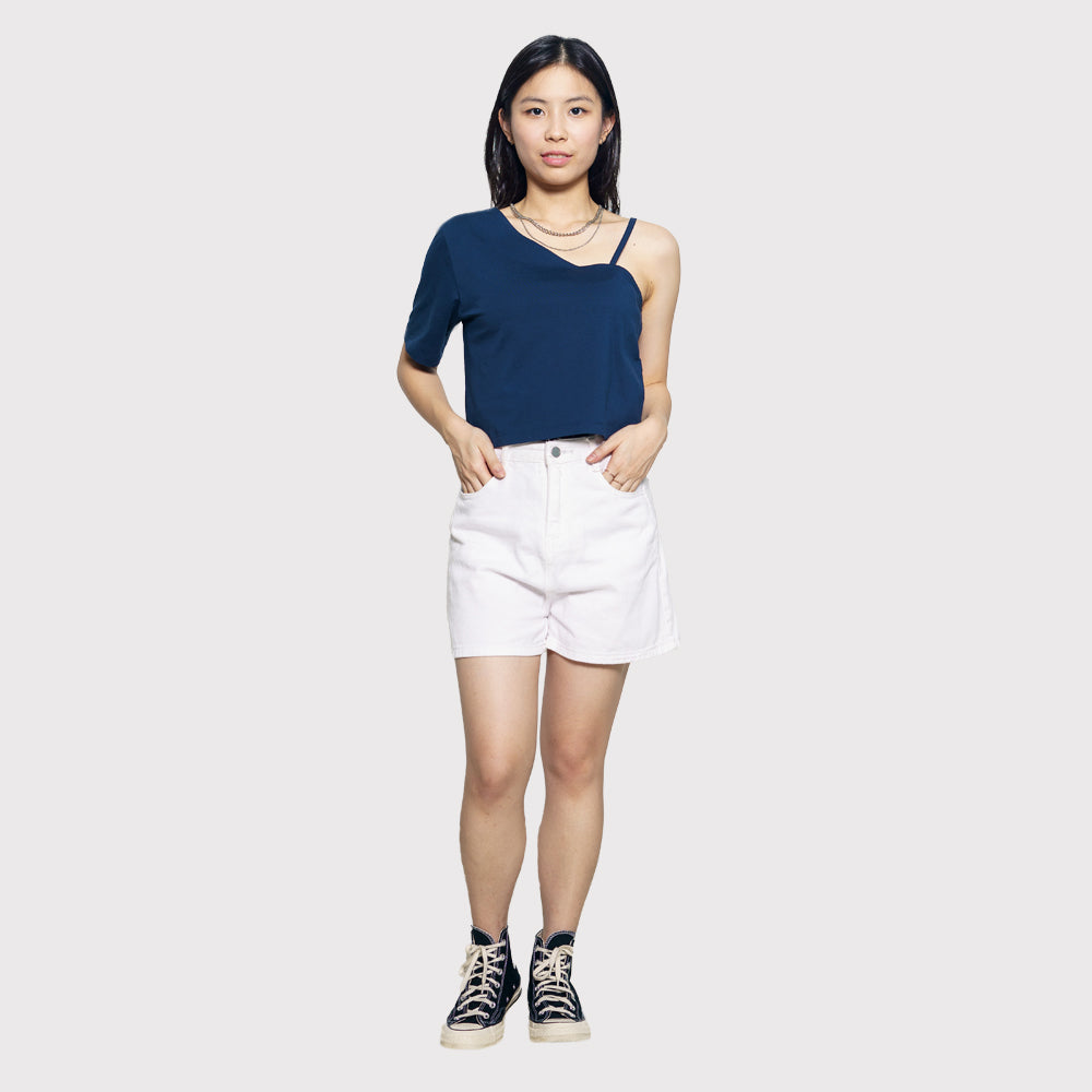 Kore | Women’s Jersey Half Shoulder Crop Top